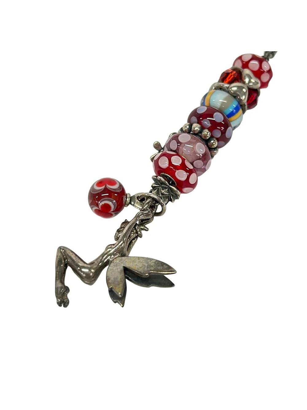 Trollbeads Silver Red Multi Color Stone #360622T69B